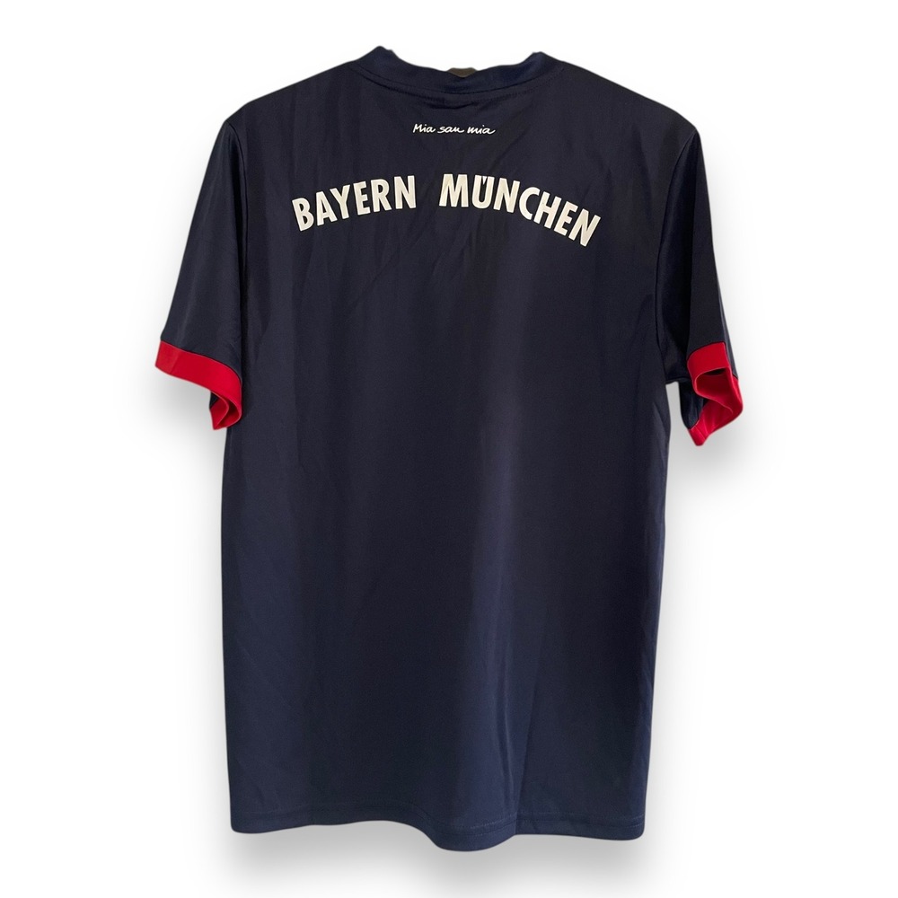 Bayern Munchen Kids Soccer Jersey Navy Red Short Sleeve Size 28 FC Bayern Munich - Picture 4 of 6